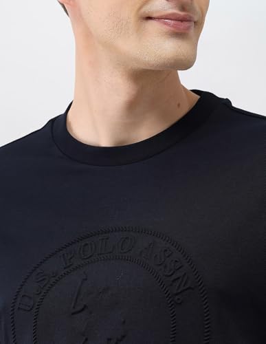 U.S.Polo Association Men's Brand Embossed Slim Fit T-Shirt