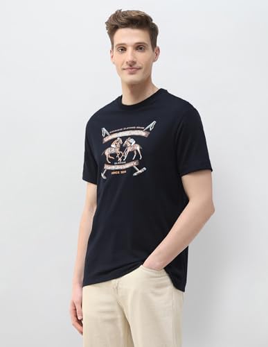 U.S. Polo Assn. Denim Co. Men's Motel On The Coast Muscle Fit T-Shirt (UDTSH4027_Navy_L)