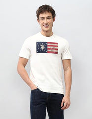 U.S. Polo Assn. Denim Co. Men's Graphic Brand Appliqued Motel On The Coast T-Shirt
