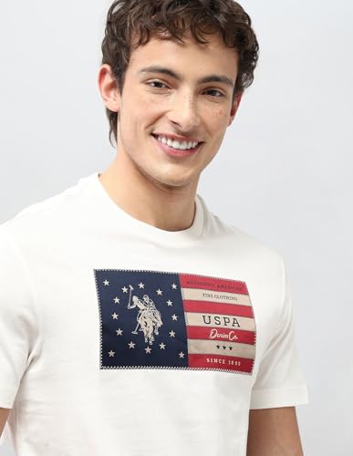 U.S. Polo Assn. Denim Co. Men's Graphic Brand Appliqued Motel On The Coast T-Shirt