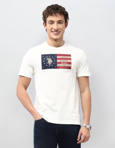 U.S. Polo Assn. Denim Co. Men's Graphic Brand Appliqued Motel On The Coast T-Shirt