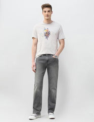 U.S. Polo Assn. Denim Co. Men's Motel On The Coast Slim Fit T-Shirt (UDTSH4060_Light Grey_L)