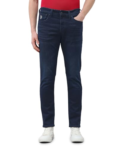 U.S. Polo Assn. Denim Co. Men's Brandon Slim-Tapered Fit Blue Jeans