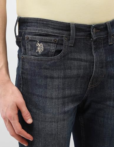 U.S. Polo Assn. Denim Co. Men's Whiskered Harold Slim Straight Fit Jeans