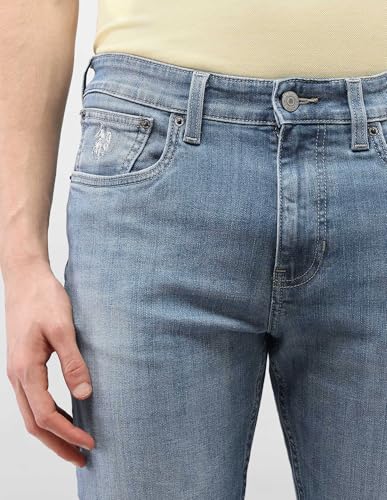 U.S. Polo Assn. Denim Co. Men's Whiskered Harold Slim Straight Fit Jeans