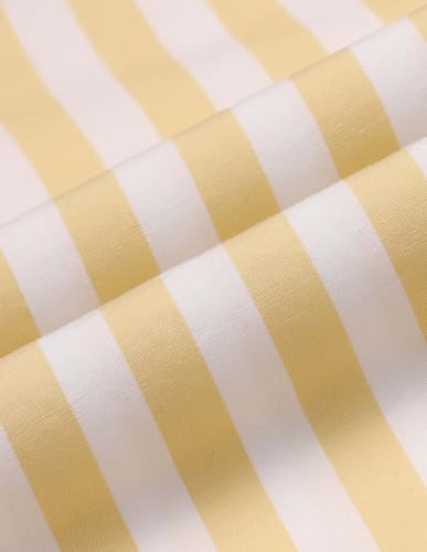 USPA Kids Boys Vertical Striped Regular Fit Shirt (UKSHT1887_Yellow_13-14 Years)