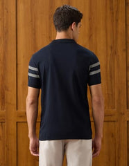 U.S.Polo Association Men's Vertical Striped Slim Fit Polo Shirt (USTSH3472_Navy_3XL)