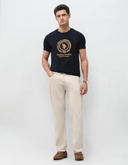 U.S.Polo Association Men's Brand Embroidered Slim Fit T-Shirt (USTSH3516_Navy_L)