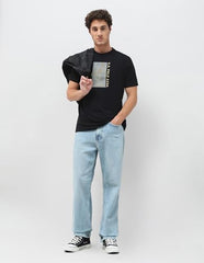 U.S. Polo Assn. Denim Co. Men's Graphic Brand Embossed Slim Fit T-Shirt (UDTSH4039_Black_L)