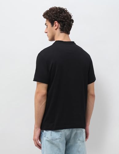 U.S. Polo Assn. Denim Co. Men's Graphic Brand Embossed Slim Fit T-Shirt (UDTSH4039_Black_L)