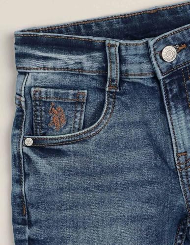 USPA Kids Boys Slim Fit Blue Jeans (UKJEN803_Blue_2-3 Y)