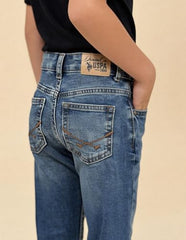 USPA Kids Boys Slim Fit Blue Jeans (UKJEN803_Blue_2-3 Y)