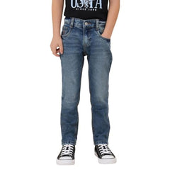 USPA Kids Boys Slim Fit Blue Jeans (UKJEN803_Blue_2-3 Y)