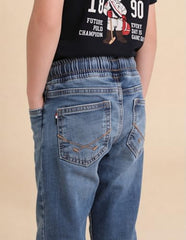 USPA Kids Boys Relaxed Fit Blue Jeans (UKJEN821_Blue_2-3 Y)