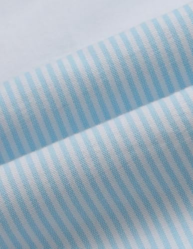 USPA Kids Boys Vertical Striped Oxford Shirt (UKSHT2019_Light Blue_11-12Y)