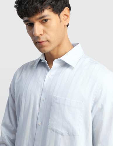 Arrow Men's Vertical Striped Liberty Classic Regular Fit Shirt