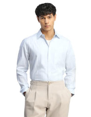 Arrow Men's Vertical Striped Liberty Classic Regular Fit Shirt
