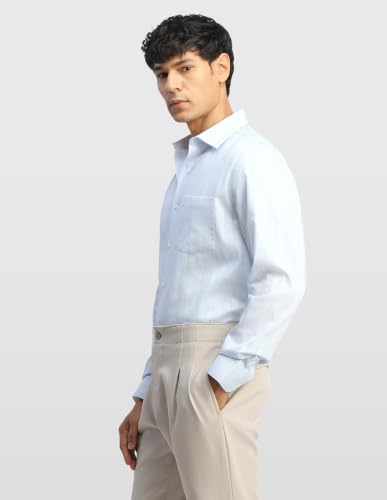 Arrow Men's Vertical Striped Liberty Classic Regular Fit Shirt