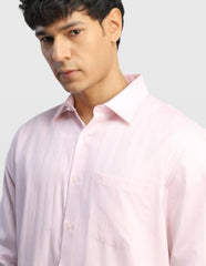 Arrow Men's Vertical Striped Liberty Classic Regular Fit Shirt