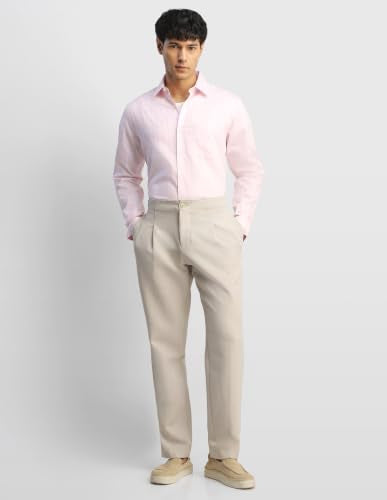 Arrow Men's Vertical Striped Liberty Classic Regular Fit Shirt