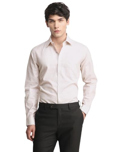 Arrow Men's Textured Geometric Liberty Classic Regular Fit Originals Shirt