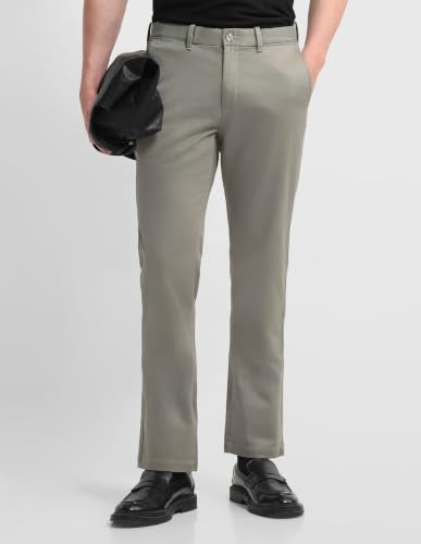 Arrow Sports Men's Hudson Regular Fit Dobby Trousers