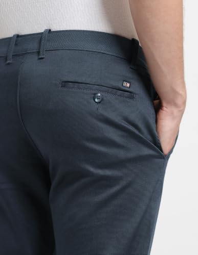 Arrow Sports Men's Dobby Hudson Regular Fit Trousers