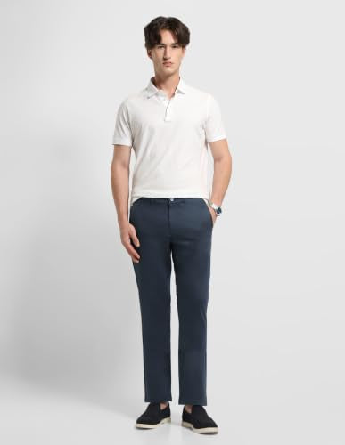 Arrow Sports Men's Dobby Hudson Regular Fit Trousers