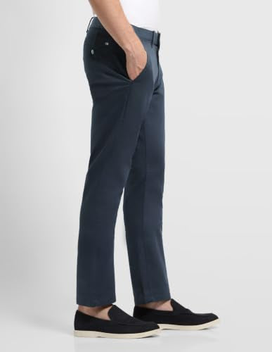 Arrow Sports Men's Dobby Hudson Regular Fit Trousers