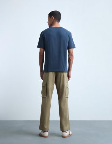 Flying Machine Men's Twill Freddie Slim Straight Fit Cargos