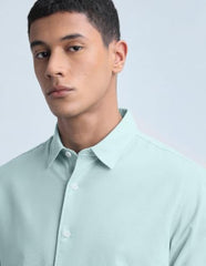 Flying Machine Men's Solid Regular Fit Shirt
