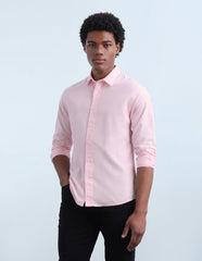 Flying Machine Men's Oxford Regular Fit Shirt