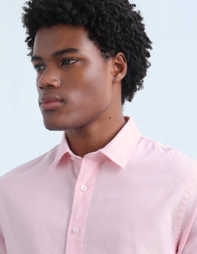 Flying Machine Men's Oxford Regular Fit Shirt