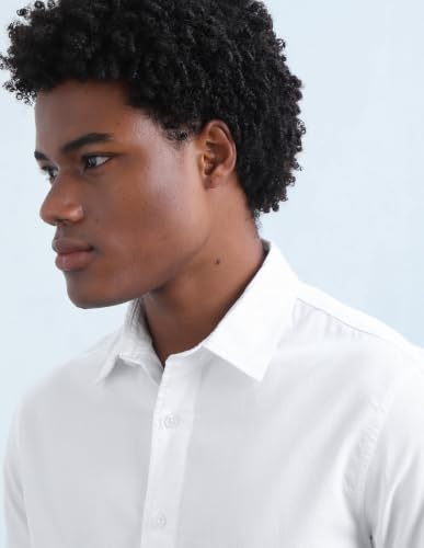 Flying Machine Men's Oxford Regular Fit Shirt