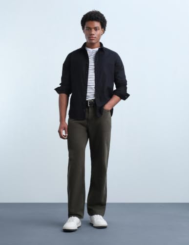 Flying Machine Men's Oxford Regular Fit Shirt