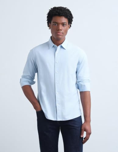 Flying Machine Light Blue Cotton Oxford Regular Fit Men's Shirt