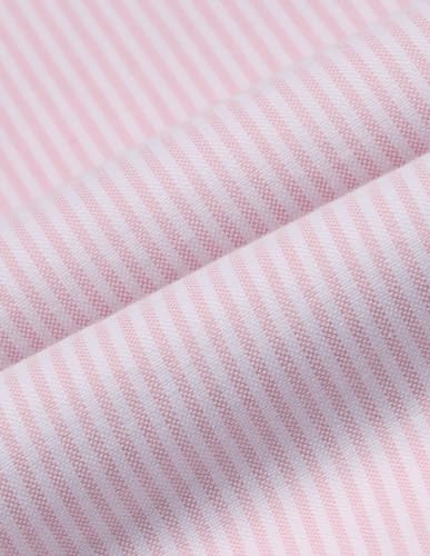 Flying Machine Men Pink Cotton Oxford Vertical Striped Regular Fit Men's Shirt