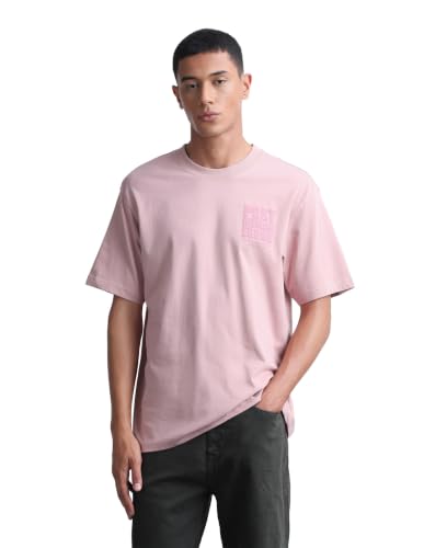 Flying Machine Men's Typographic Printed Relaxed Fit T-Shirt