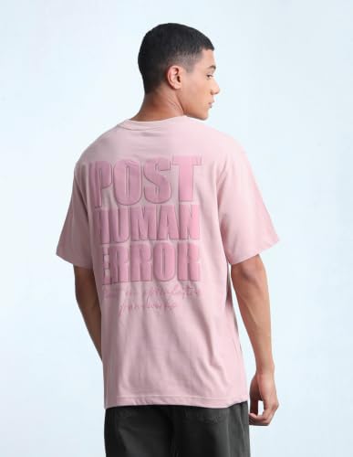 Flying Machine Men's Typographic Printed Relaxed Fit T-Shirt
