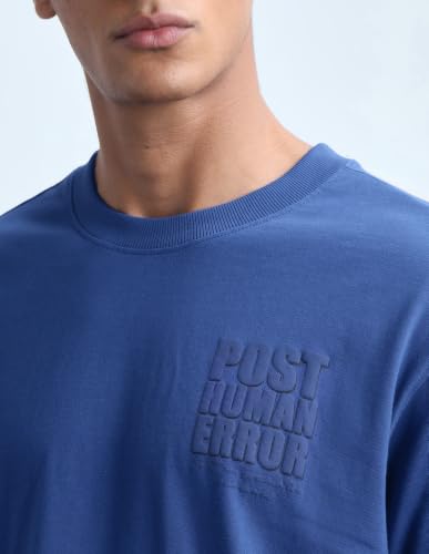 Flying Machine Men's Typographic Printed Relaxed Fit T-Shirt