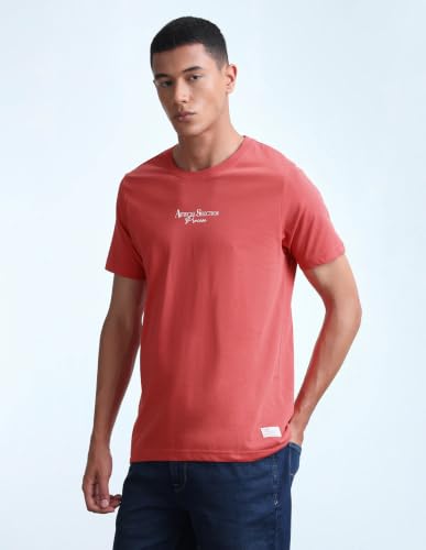 Flying Machine Men's Graphic Printed Regular Fit T-Shirt