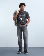 Flying Machine Men's Graphic Printed Regular Fit T-Shirt
