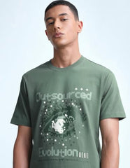 Flying Machine Men's Graphic Printed Regular Fit T-Shirt