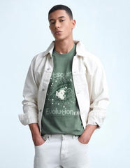 Flying Machine Men's Graphic Printed Regular Fit T-Shirt