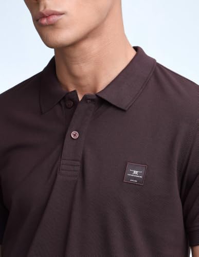 Flying Machine Men's Solid Regular Fit Polo Shirt
