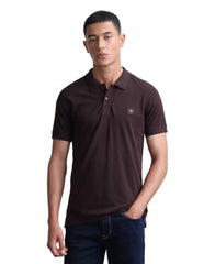 Flying Machine Men's Solid Regular Fit Polo Shirt