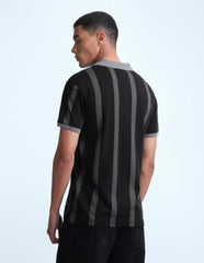 Flying Machine Men's Vertical Striped Regular Fit Polo Shirt