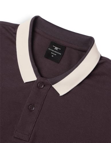 Flying Machine Men's Solid Regular Fit Polo Shirt