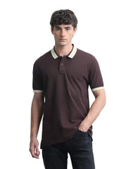 Flying Machine Men's Solid Regular Fit Polo Shirt