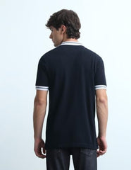 Flying Machine Men's Solid Regular Fit Polo Shirt
